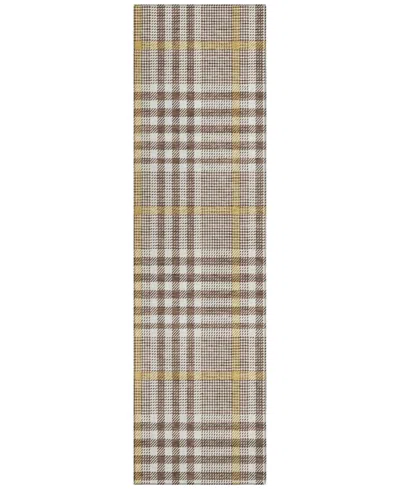 Addison Chantille Mahine Washable Acn1054 2'3"x7'6" Runner Area Rug In Brown