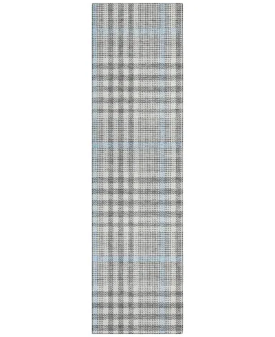 Addison Chantille Mahine Washable Acn1054 2'3"x7'6" Runner Area Rug In Gray