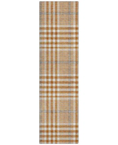Addison Chantille Mahine Washable Acn1054 2'3"x7'6" Runner Area Rug In Paprika