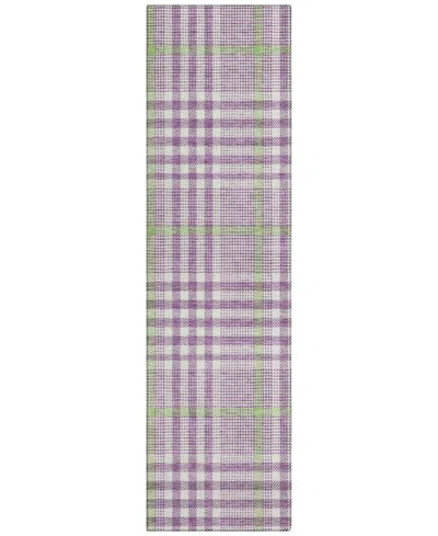 Addison Chantille Mahine Washable Acn1054 2'3"x7'6" Runner Area Rug In Purple
