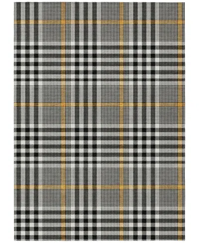 Addison Chantille Mahine Washable Acn1054 8'x10' Area Rug In Black