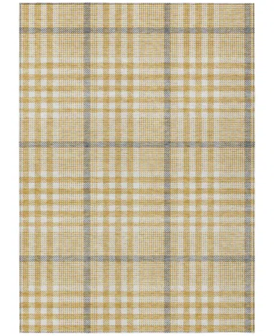 Addison Chantille Mahine Washable Acn1054 9'x12' Area Rug In Gold