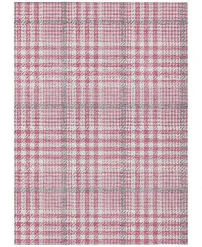 Addison Chantille Mahine Washable Acn1054 9'x12' Area Rug In Rose