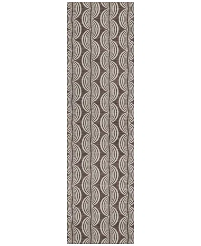 Addison Chantille Mahine Washable Acn1055 2'3"x7'6" Runner Area Rug In Cocoa