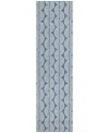 Addison Chantille Mahine Washable Acn1055 2'3"x7'6" Runner Area Rug In Denim