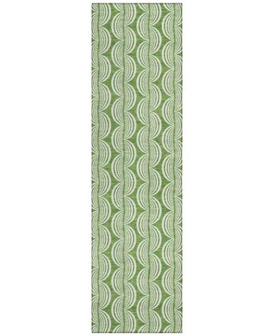 Addison Chantille Mahine Washable Acn1055 2'3"x7'6" Runner Area Rug In Green