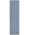 Addison Chantille Mahine Washable Acn1055 2'3"x7'6" Runner Area Rug In Navy