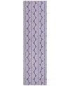 Addison Chantille Mahine Washable Acn1055 2'3"x7'6" Runner Area Rug In Purple