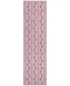 Addison Chantille Mahine Washable Acn1055 2'3"x7'6" Runner Area Rug In Rose