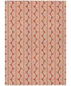 Addison Chantille Mahine Washable Acn1055 2'6"x3'10" Area Rug In Coral