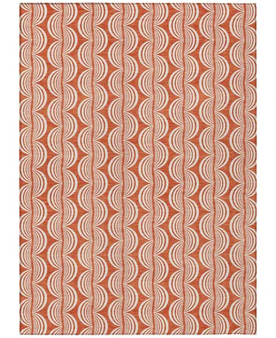 Addison Chantille Mahine Washable Acn1055 5'x7'6" Area Rug In Coral