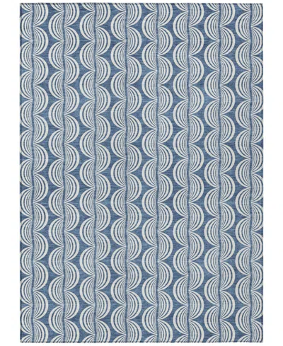 Addison Chantille Mahine Washable Acn1055 5'x7'6" Area Rug In Denim
