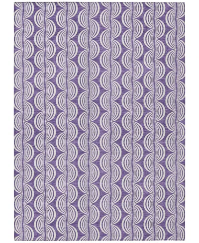 Addison Chantille Mahine Washable Acn1055 5'x7'6" Area Rug In Purple