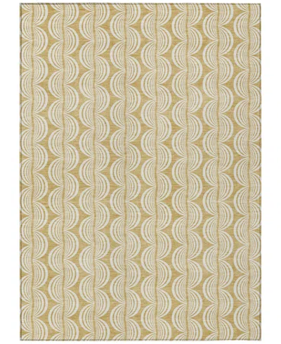 Addison Chantille Mahine Washable Acn1055 8'x10' Area Rug In Gold