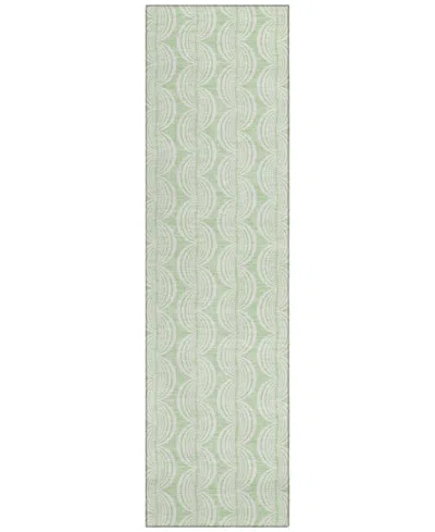 Addison Chantille Mahine Washable Acn1056 2'3"x7'6" Runner Area Rug In Mint