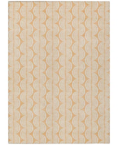 Addison Chantille Mahine Washable Acn1056 2'6"x3'10" Area Rug In Peach