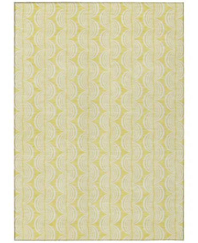 Addison Chantille Mahine Washable Acn1056 2'6"x3'10" Area Rug In Yellow