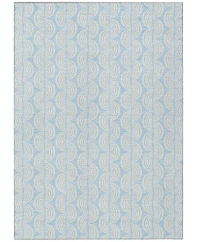 Addison Chantille Mahine Washable Acn1056 5'x7'6" Area Rug In Mist