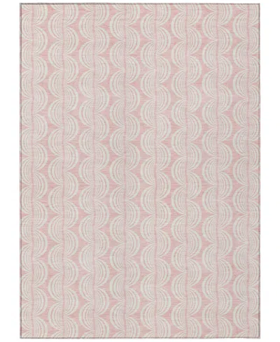 Addison Chantille Machine Washable Acn1056 9'x12' Area Rug In Pink