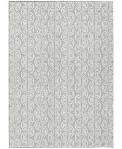 Addison Chantille Mahine Washable Acn1056 9'x12' Area Rug In Silver