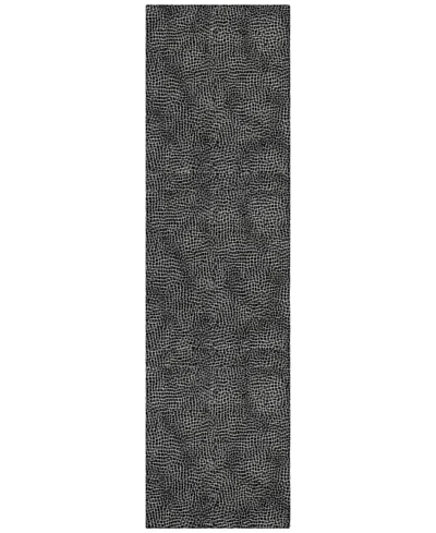 Addison Chantille Mahine Washable Acn1057 2'3"x7'6" Runner Area Rug In Black