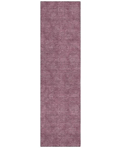 Addison Chantille Mahine Washable Acn1057 2'3"x7'6" Runner Area Rug In Eggplant