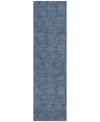 Addison Chantille Mahine Washable Acn1057 2'3"x7'6" Runner Area Rug In Navy