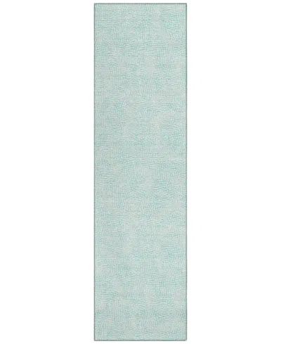 Addison Chantille Mahine Washable Acn1058 2'3"x7'6" Runner Area Rug In Aqua