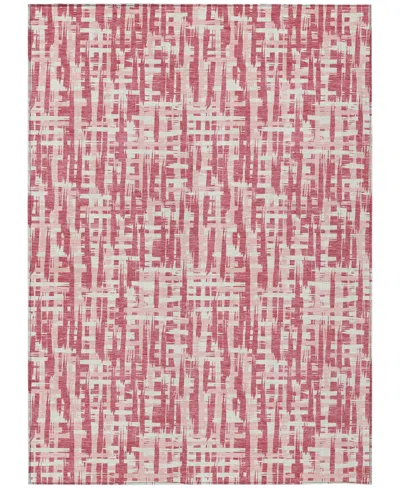 Addison Chantille Mahine Washable Acn1059 10'x14' Area Rug In Rose