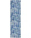 Addison Chantille Mahine Washable Acn1059 2'3"x7'6" Runner Area Rug In Blue