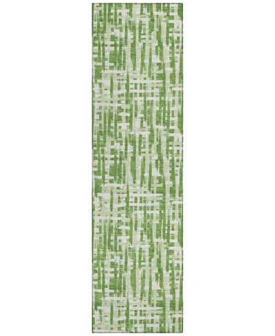 Addison Chantille Mahine Washable Acn1059 2'3"x7'6" Runner Area Rug In Green