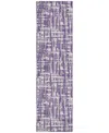 Addison Chantille Mahine Washable Acn1059 2'3"x7'6" Runner Area Rug In Purple