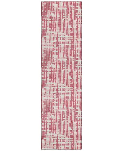 Addison Chantille Mahine Washable Acn1059 2'3"x7'6" Runner Area Rug In Rose