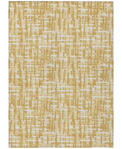 Addison Chantille Mahine Washable Acn1059 2'6"x3'10" Area Rug In Gold