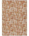 Addison Chantille Mahine Washable Acn1059 2'6"x3'10" Area Rug In Terracotta