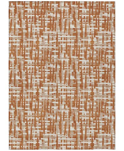 Addison Chantille Mahine Washable Acn1059 2'6"x3'10" Area Rug In Terracotta