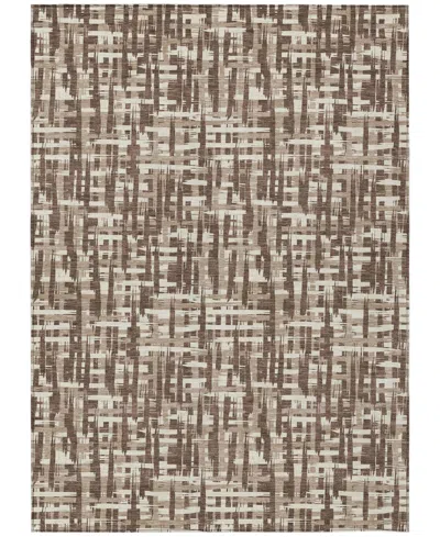 Addison Chantille Mahine Washable Acn1059 8'x10' Area Rug In Brown