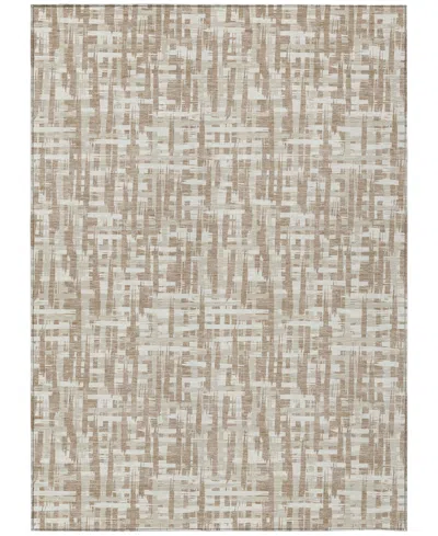 Addison Chantille Mahine Washable Acn1059 8'x10' Area Rug In Tan