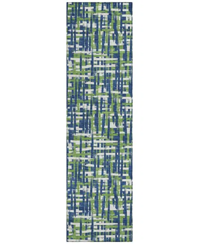 Addison Chantille Mahine Washable Acn1060 2'3"x7'6" Runner Area Rug In Navy