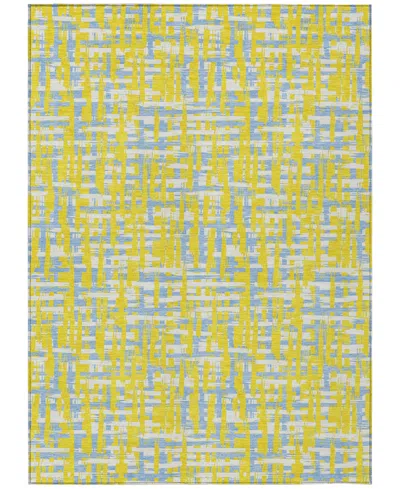 Addison Chantille Mahine Washable Acn1060 2'6"x3'10" Area Rug In Yellow