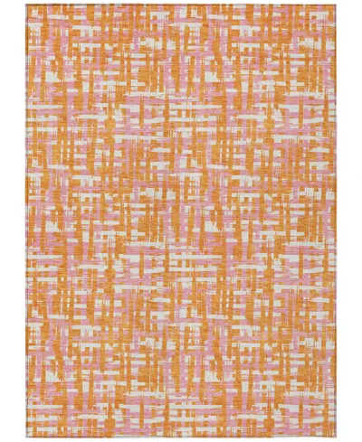 Addison Chantille Mahine Washable Acn1060 3'x5' Area Rug In Orange