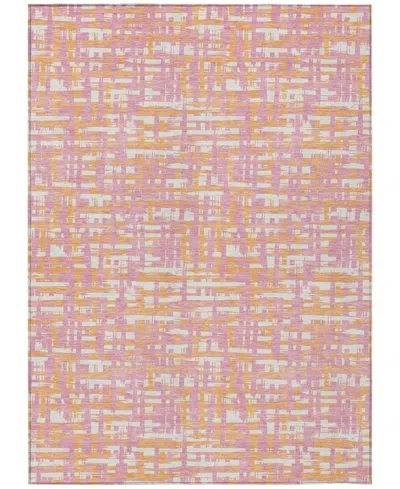 Addison Chantille Mahine Washable Acn1060 3'x5' Area Rug In Pink