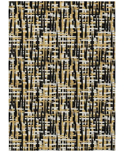 Addison Chantille Mahine Washable Acn1060 5'x7'6" Area Rug In Black