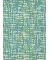 Addison Chantille Mahine Washable Acn1060 9'x12' Area Rug In Turquoise