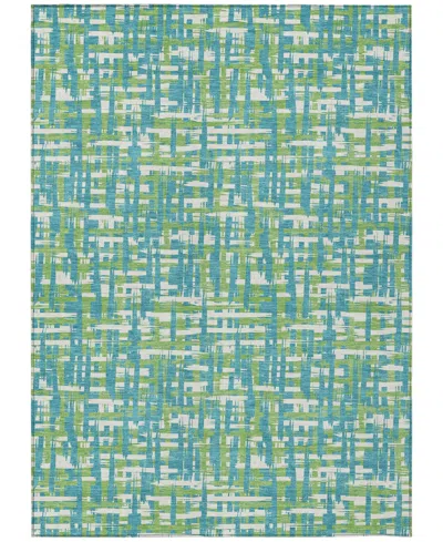 Addison Chantille Mahine Washable Acn1060 9'x12' Area Rug In Turquoise