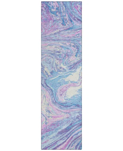 Addison Chantille Mahine Washable Acn1061 2'3"x7'6" Runner Area Rug In Mist