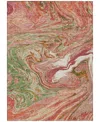 Addison Chantille Mahine Washable Acn1061 8'x10' Area Rug In Coral