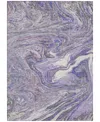 Addison Chantille Mahine Washable Acn1061 8'x10' Area Rug In Lavender