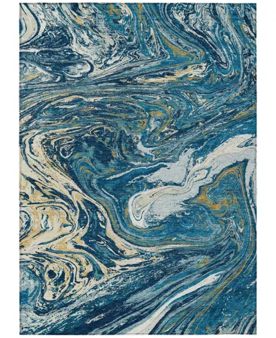 Addison Chantille Machine Washable Acn1061 8'x10' Area Rug In Navy