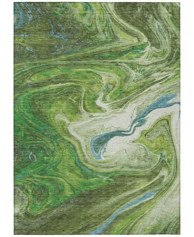 Addison Chantille Machine Washable Acn1061 9'x12' Area Rug In Green
